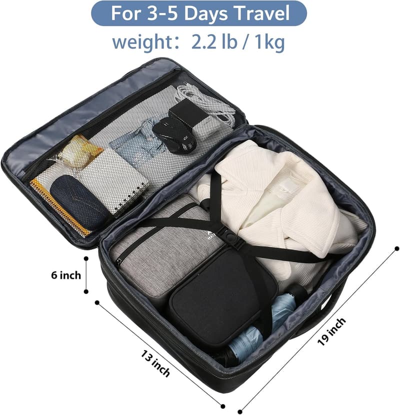 Extra Large Expandable Travel Backpack, Water Resistant 40L