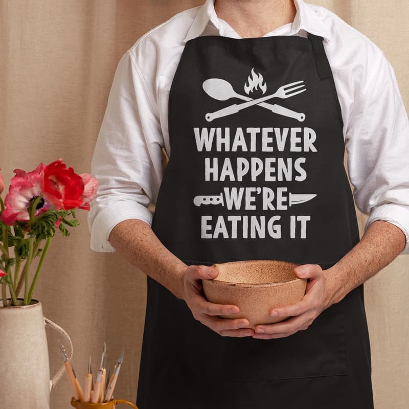 Funny Men's Apron with Pockets - Perfect Birthday Gift