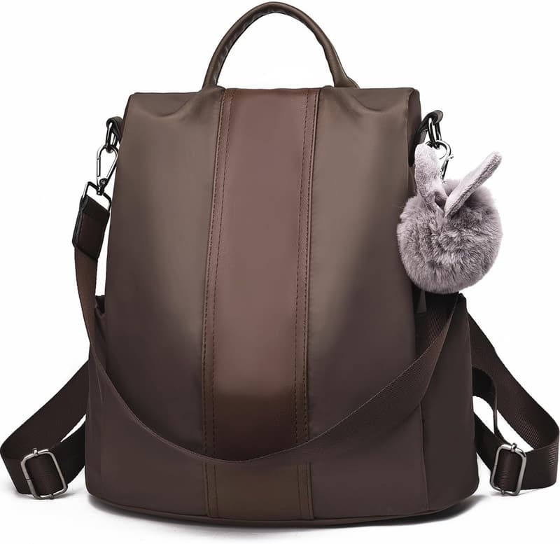 Waterproof Nylon Anti-Theft Backpack Purse for Women
