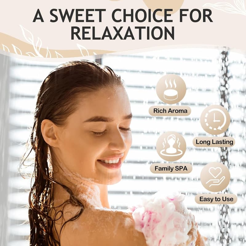 Aromatherapy Shower Steamers Set - Natural Essential Oil Gift for Mom