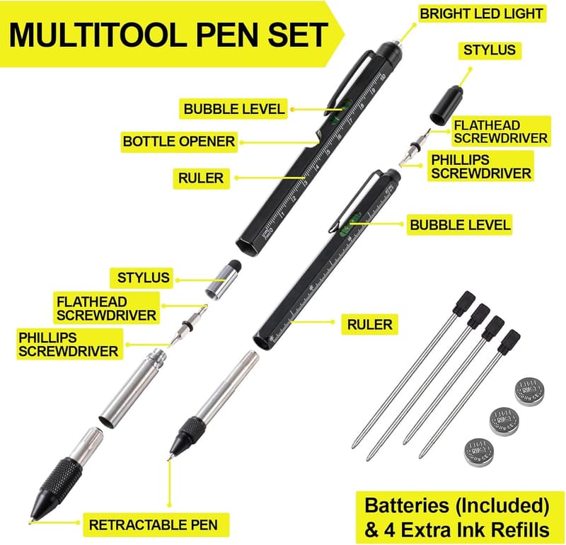 11-in-1 Multitool Pen Set for Father's Day Gifts