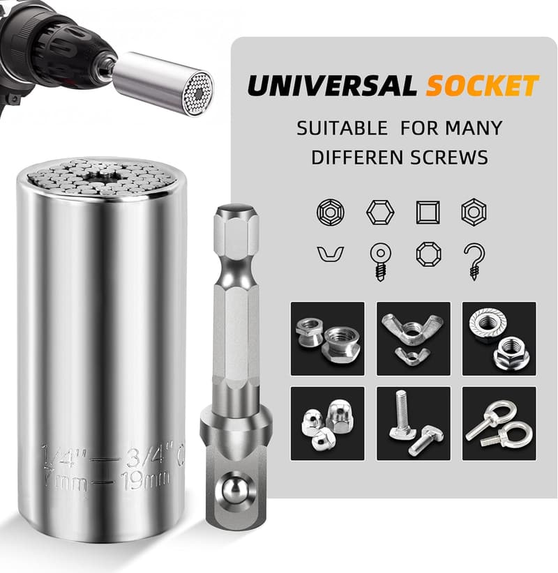 Universal Socket Tool Gift for Father's Day - Power Drill Adapter