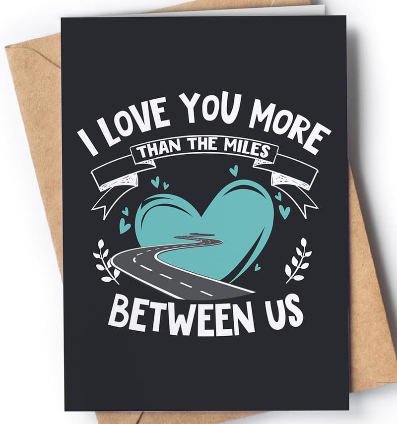 Long Distance Relationship Card with Envelope – Unique Gift