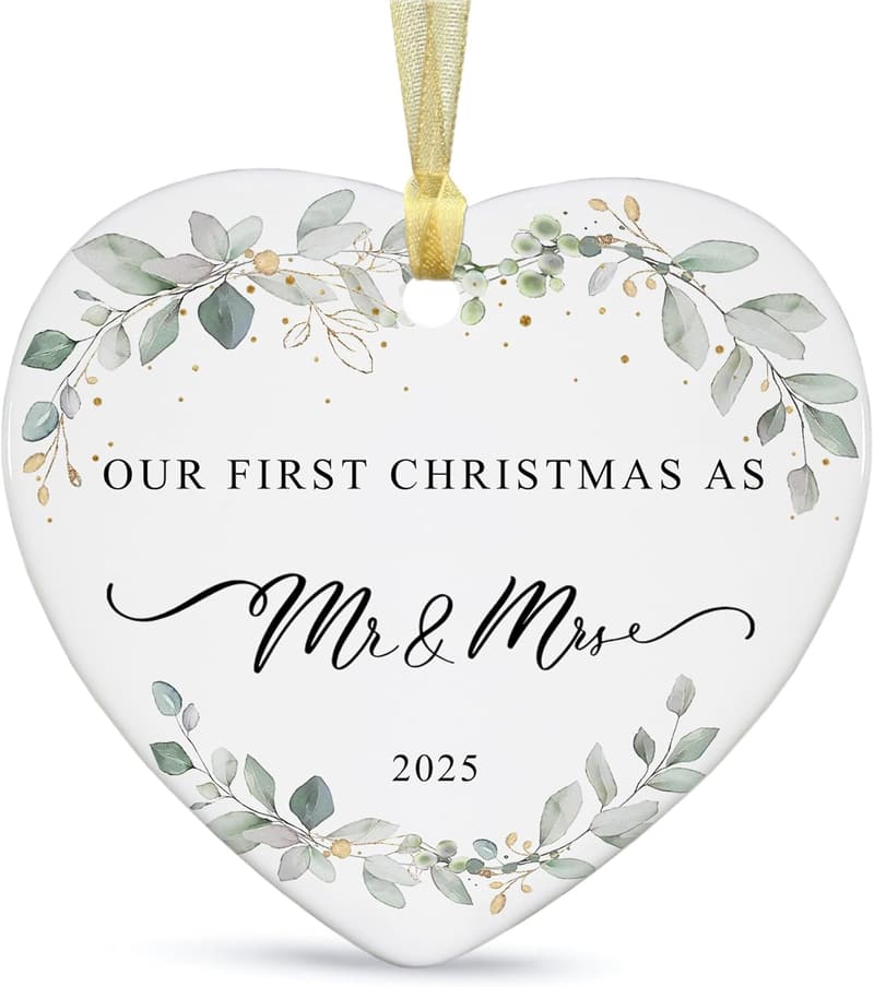 2025 First Christmas Married Ornament for Couples