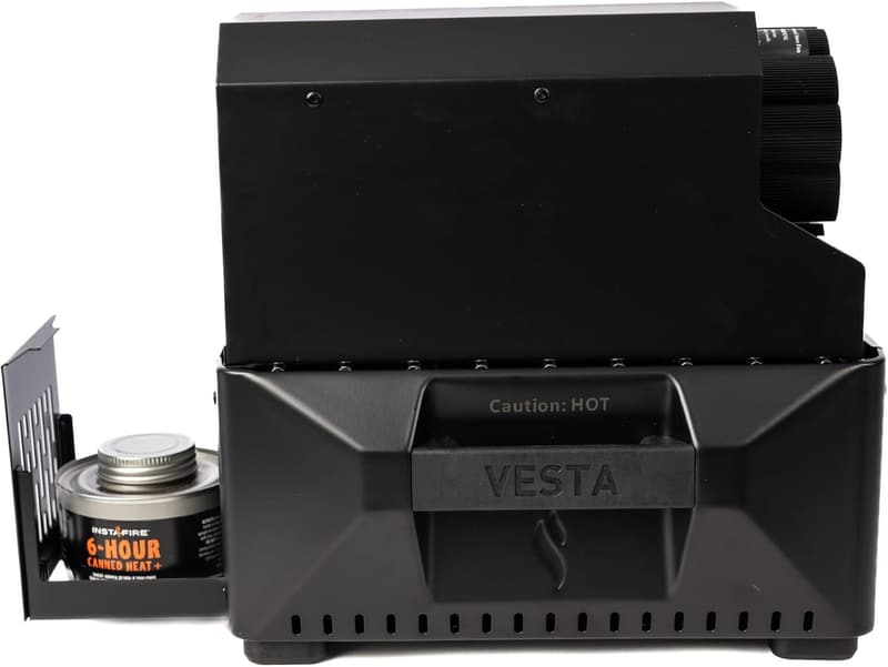 Compact Self-Powered Heater & Stove for Camping & Emergencies