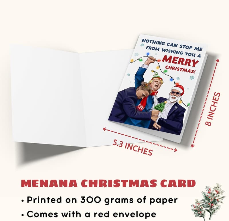 Christmas Card for Couples - 5.3'' x 8'' with Envelope