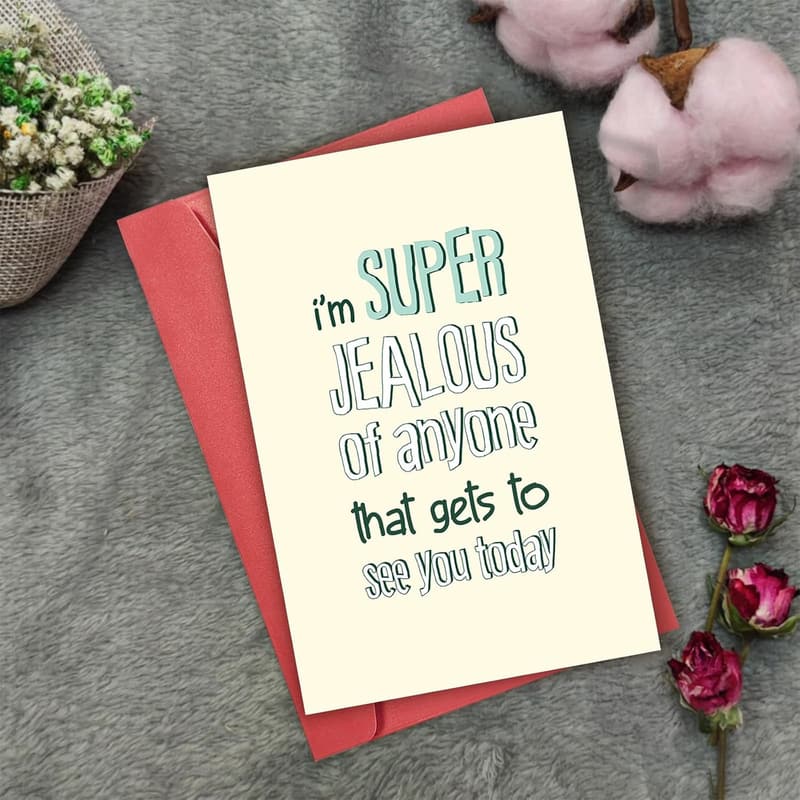 Funny Long-Distance Anniversary Card for Couples