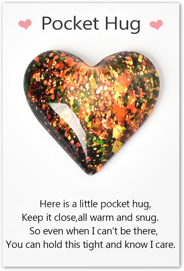 Pocket Hug Heart Charm for Long Distance Loved Ones