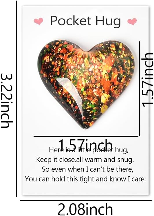 Pocket Hug Heart Charm for Long Distance Loved Ones