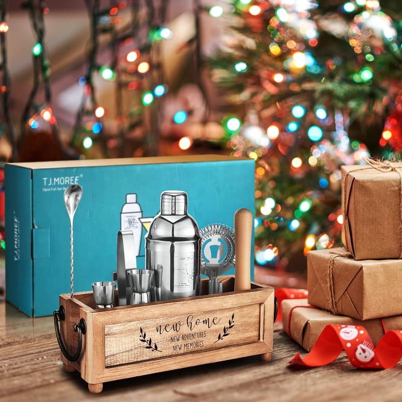 New Home Bartender Kit with Stand - Perfect Housewarming Gift