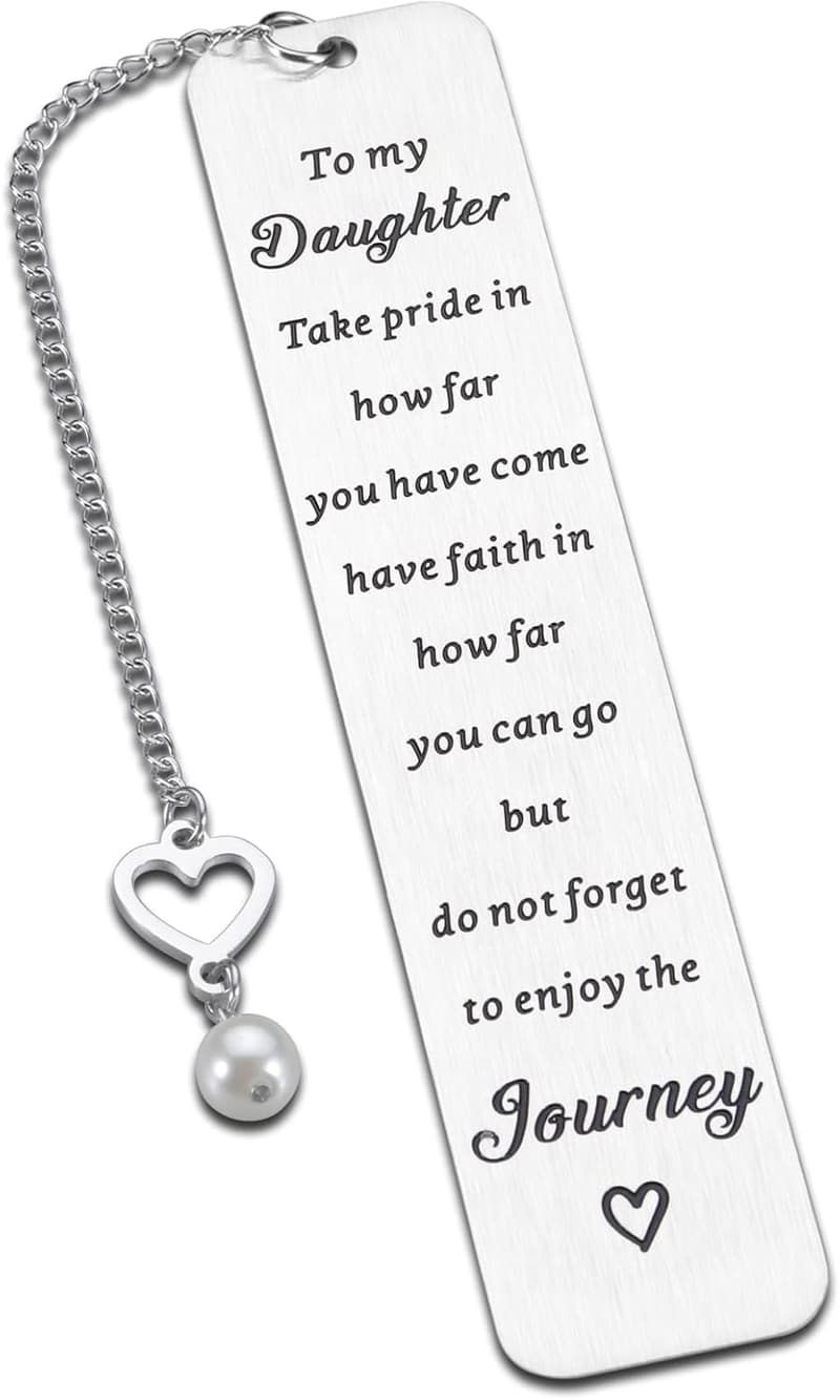 Inspirational Bookmark Gift for Daughter - Back to School, College