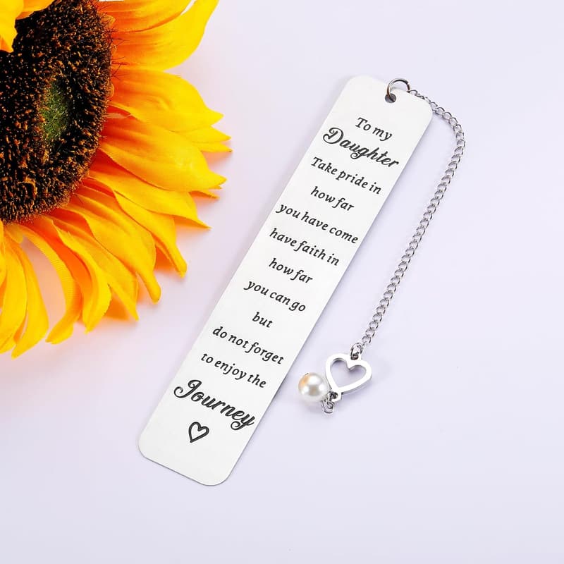 Inspirational Bookmark Gift for Daughter - Back to School, College