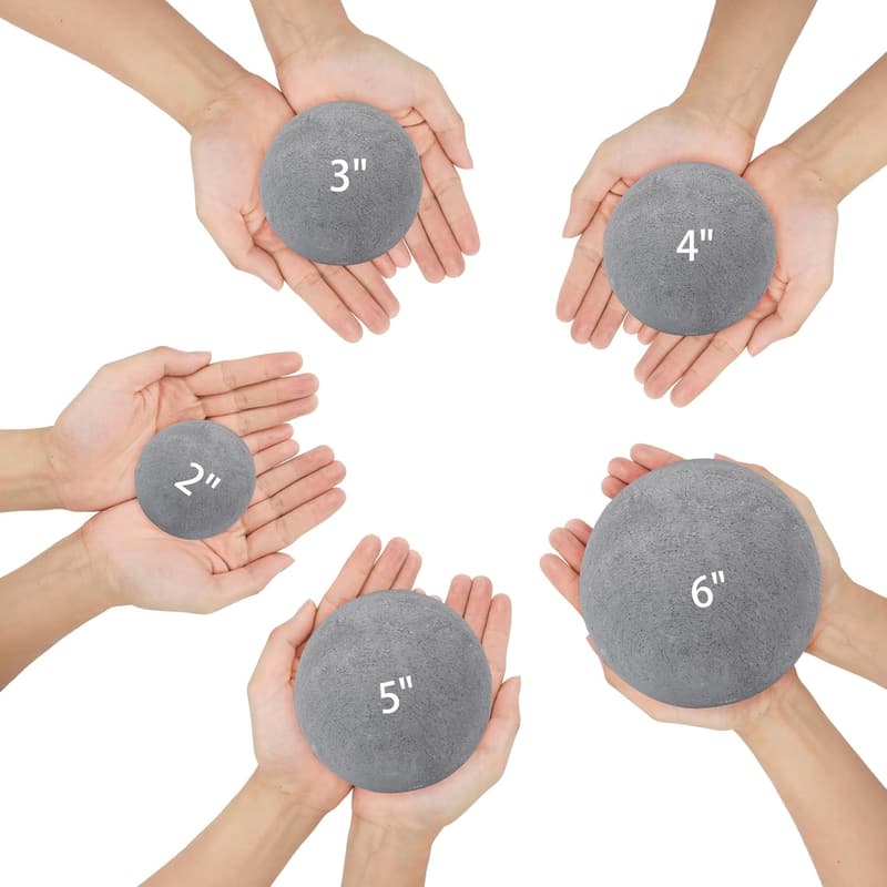 25-Pack Gray Fireplace Balls for Gas Fireplaces and Fire Pits