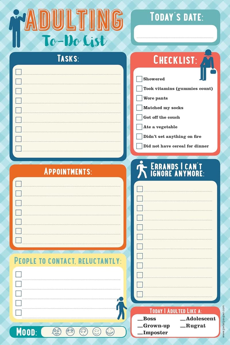 To-Do List Notepad for Adulting