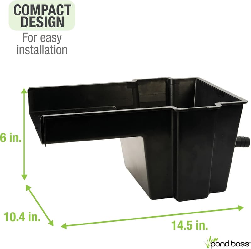 8-Inch Waterfall Spillway Box for Ponds and Streams