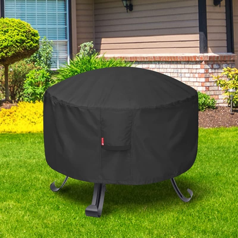 Round Waterproof Fire Pit Cover for 27-30