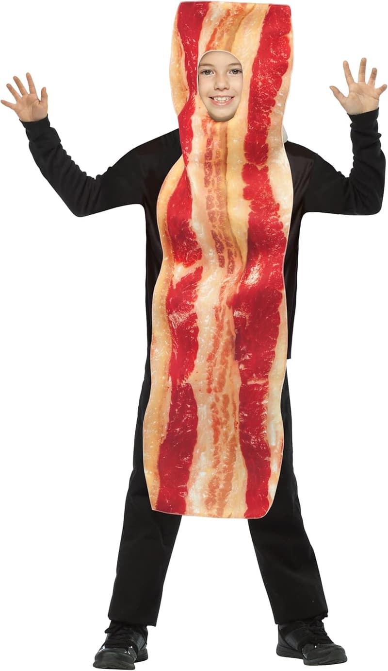 Bacon Strip Costume for Kids, Size 7-10