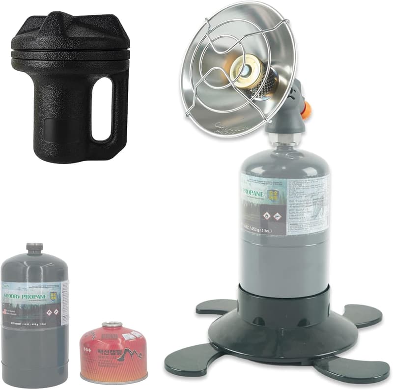 Portable Outdoor Propane Heater for Fishing and Camping