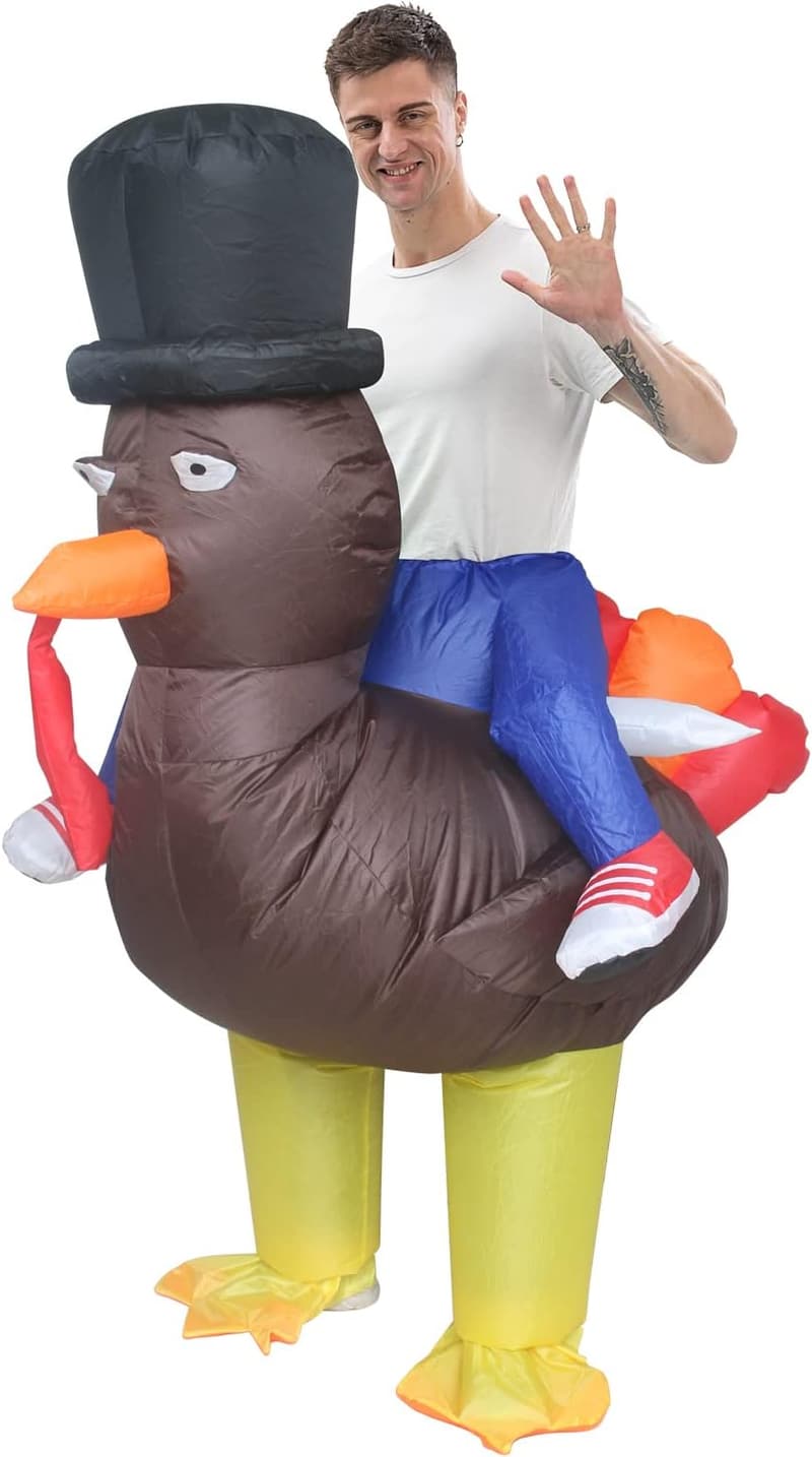 Funny Inflatable Turkey Costume for Adult Halloween