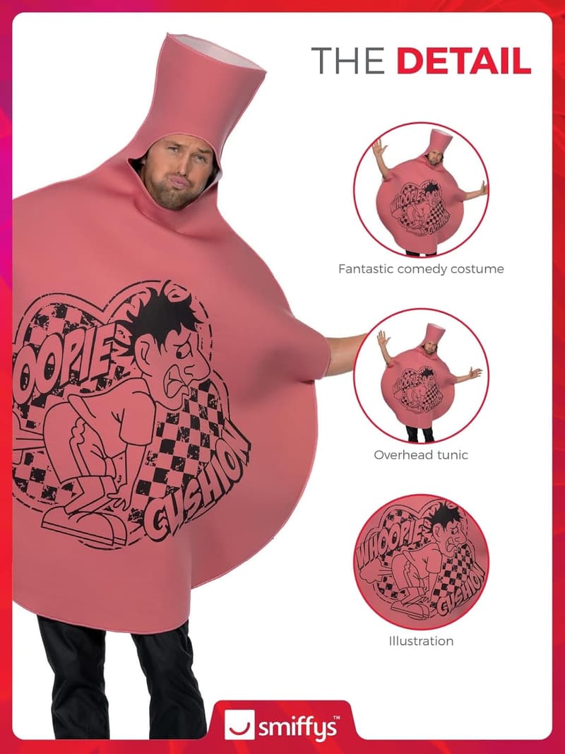 Men's Whoopie Cushion Costume Bodysuit - Foam Material