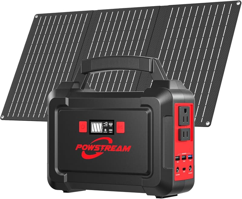 Portable Solar Power Station 167Wh with 30W Solar Panel