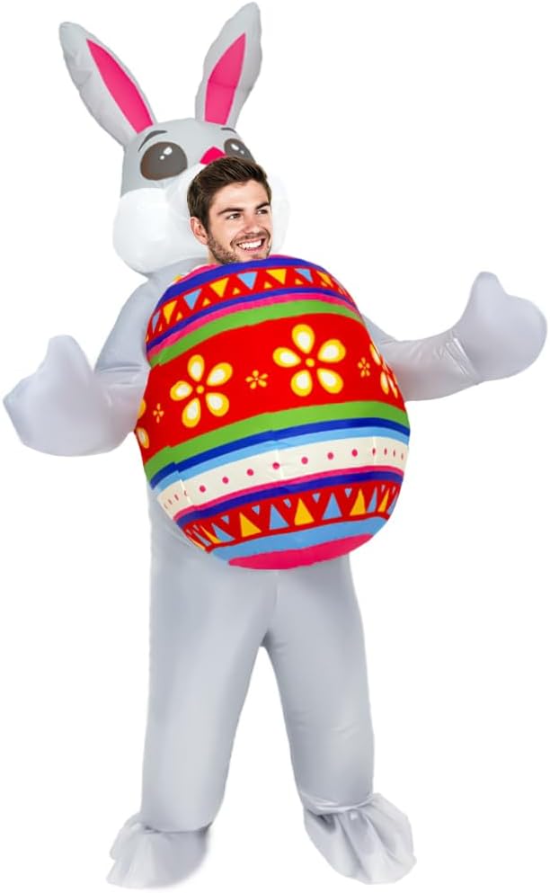 Inflatable Easter Bunny Costume for Adults - Funny Rabbit Suit