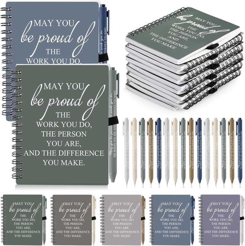 Employee Appreciation Notebook & Pen Set - Inspirational Gifts for Team
