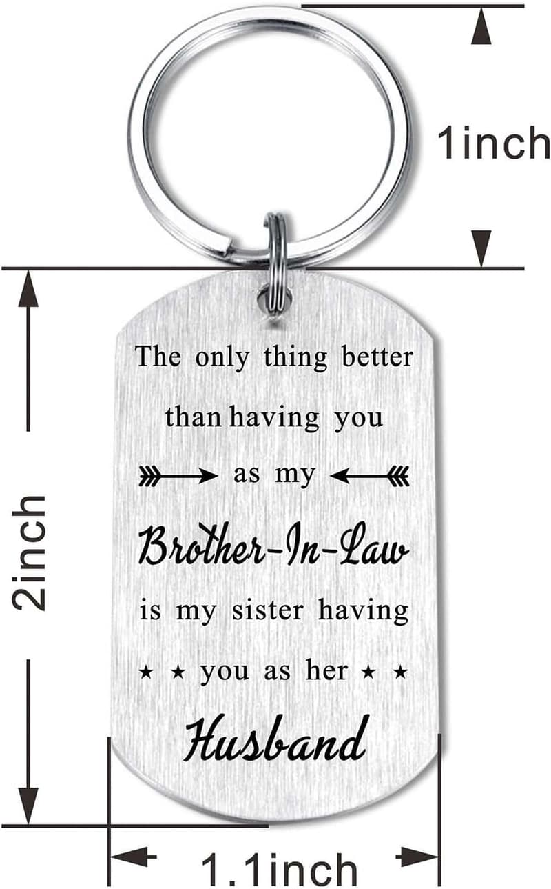 Father's Day Personalized Keychain for Brother-in-Law