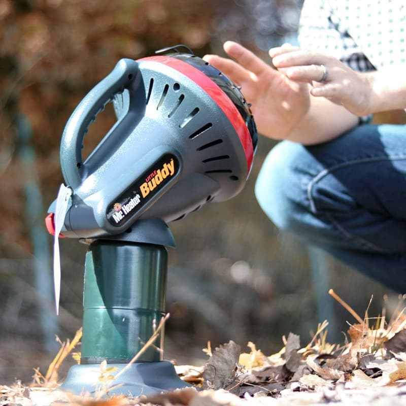 Portable LP Heater - Mr. Heater MH4B for Outdoor Use, Red