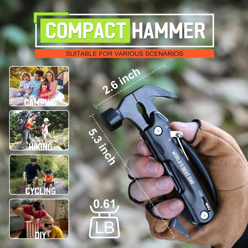 Father's Day Multitool Hammer Gift from Daughter/Son