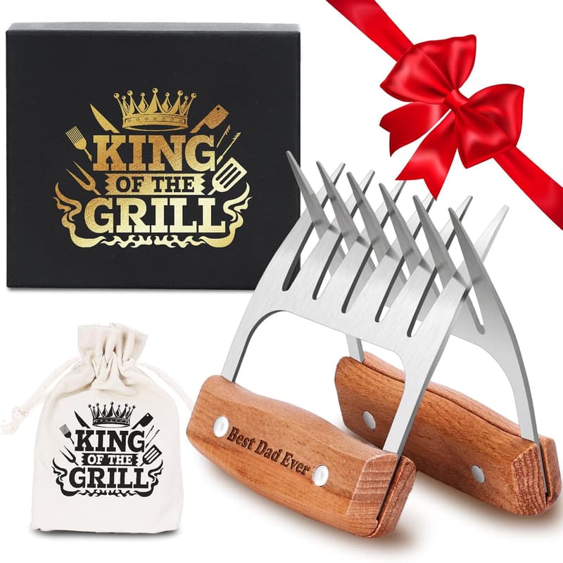 Stainless Steel Meat Shredder Claws - Perfect Birthday Gift for Dad