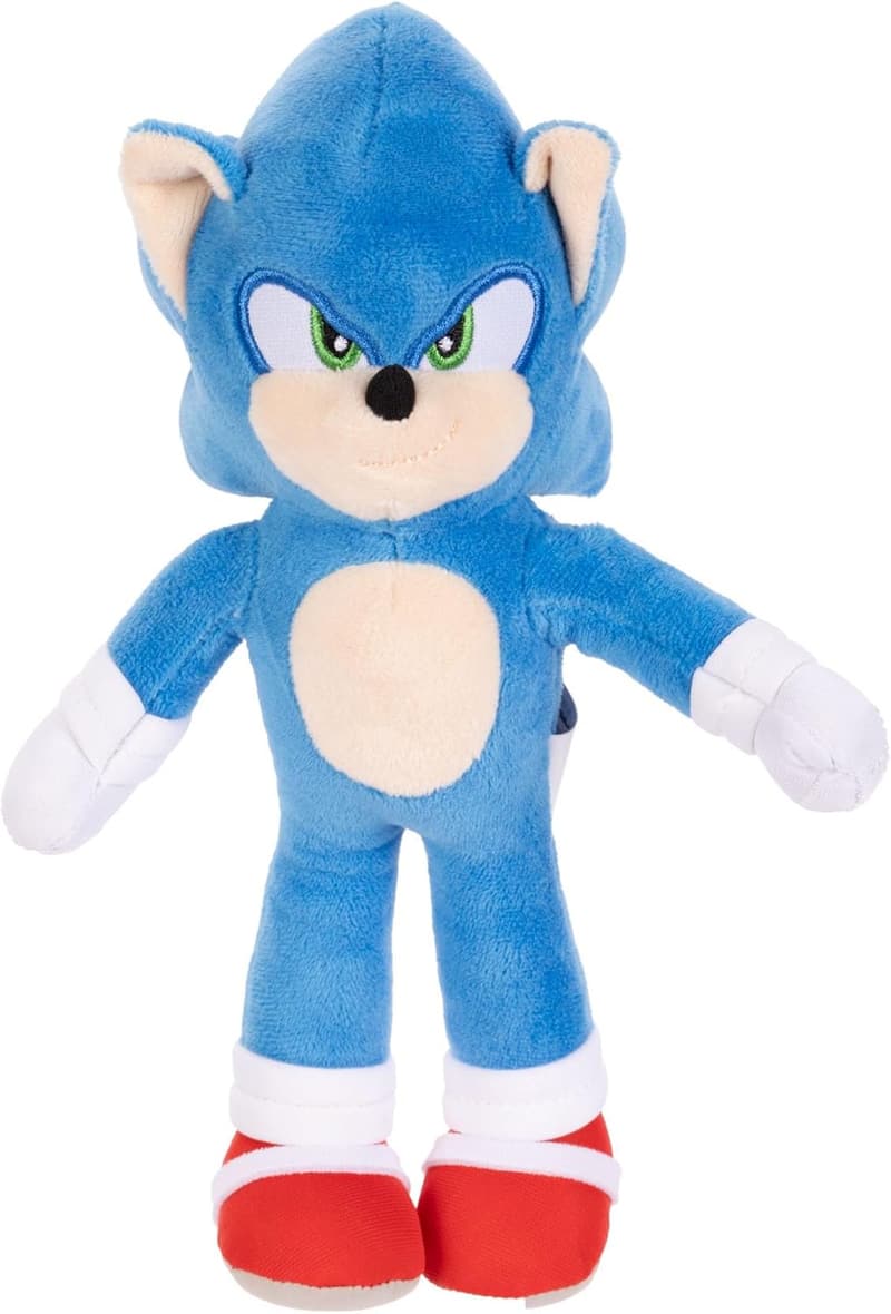 Sonic 3 Movie Plush Set: Sonic & Tails 9-Inch Stuffed Toys