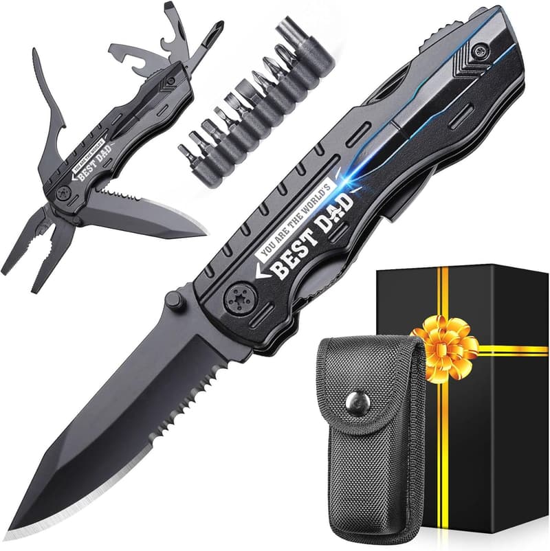World's Best Dad Multitool Knife - Father's Day Gift