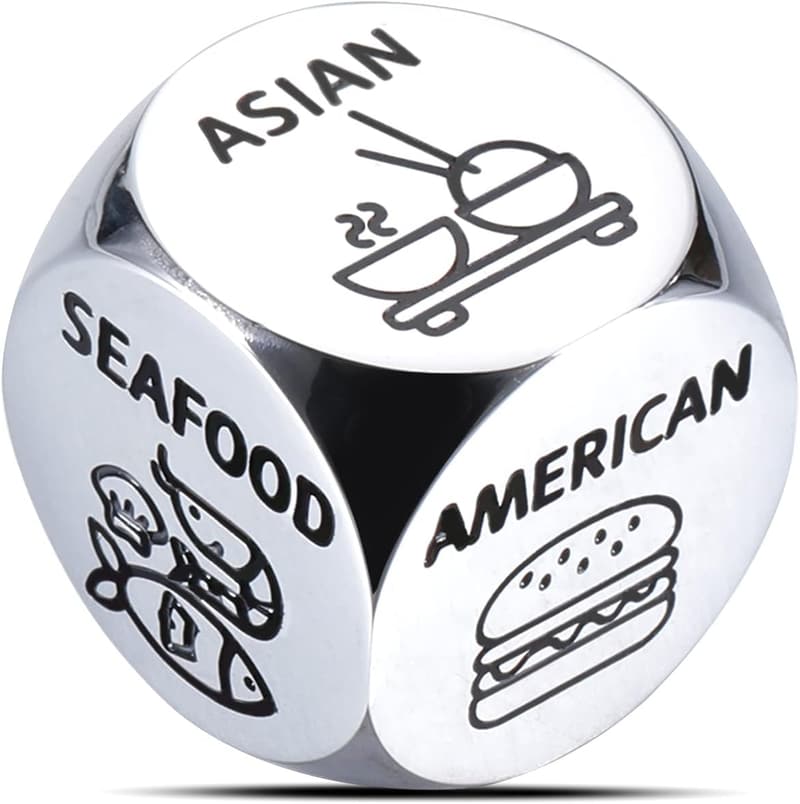 Date Night Food Decision Dice for Couples - Fun Gifts for Him & Her