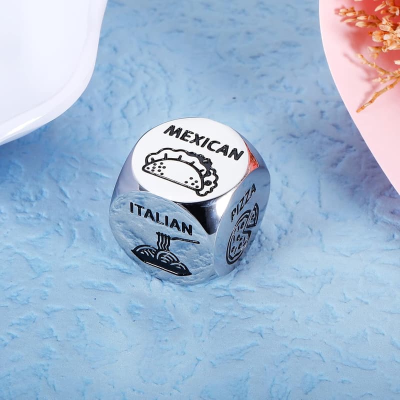 Date Night Food Decision Dice for Couples - Fun Gifts for Him & Her
