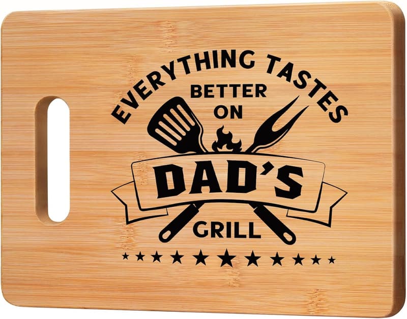 Personalized Bamboo Cutting Board for Father's Day Gift