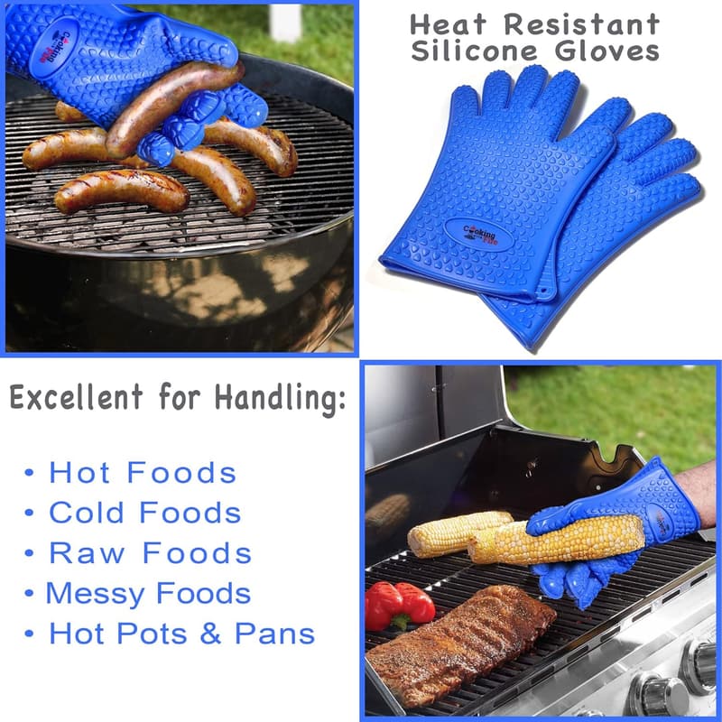 Ultimate Smoker & BBQ Tool Set with Non-Stick Mats & Gloves