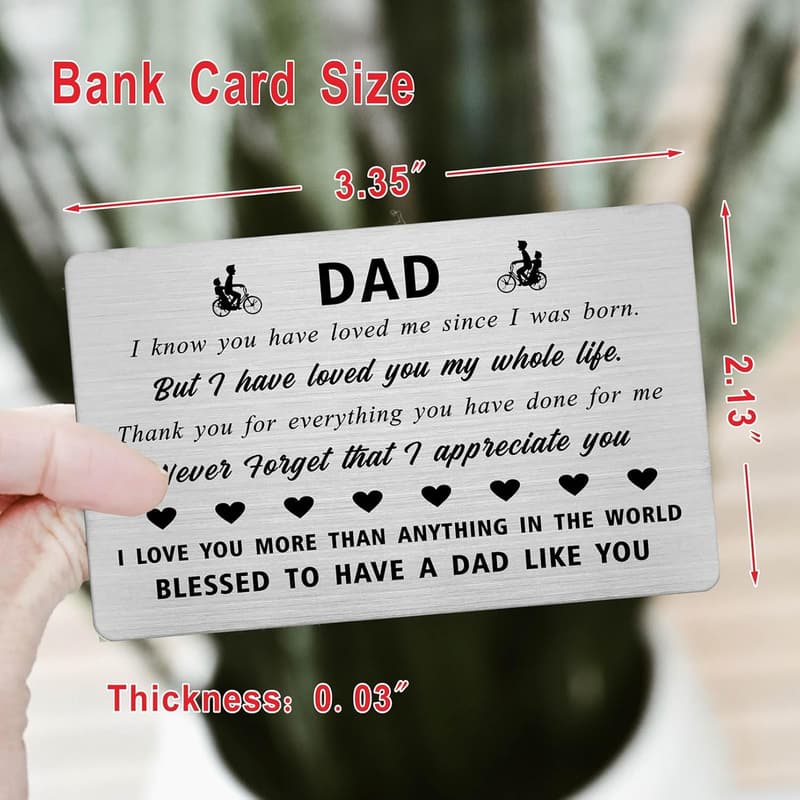 Father's Day Card for Dad - Thank You Appreciation Gift