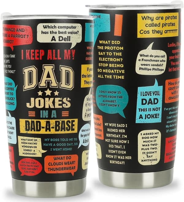Father's Day Dad Joke Coffee Mug - 20oz Tumbler Gift for Dad