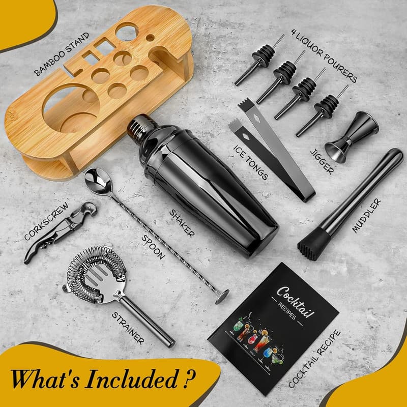 12-Piece Cocktail Shaker Set for Cocktail Lovers