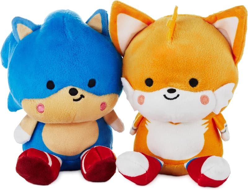 Easter Sonic and Tails Magnetic Plush Stuffed Toys