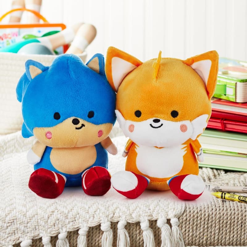 Easter Sonic and Tails Magnetic Plush Stuffed Toys