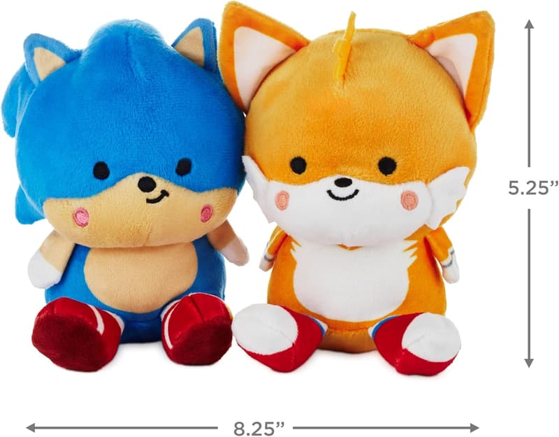 Easter Sonic and Tails Magnetic Plush Stuffed Toys