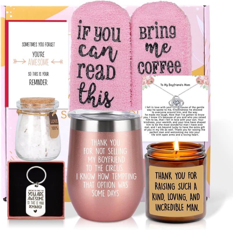 Mother's Day Gift Basket for Boyfriend's Mom - 8 Pieces