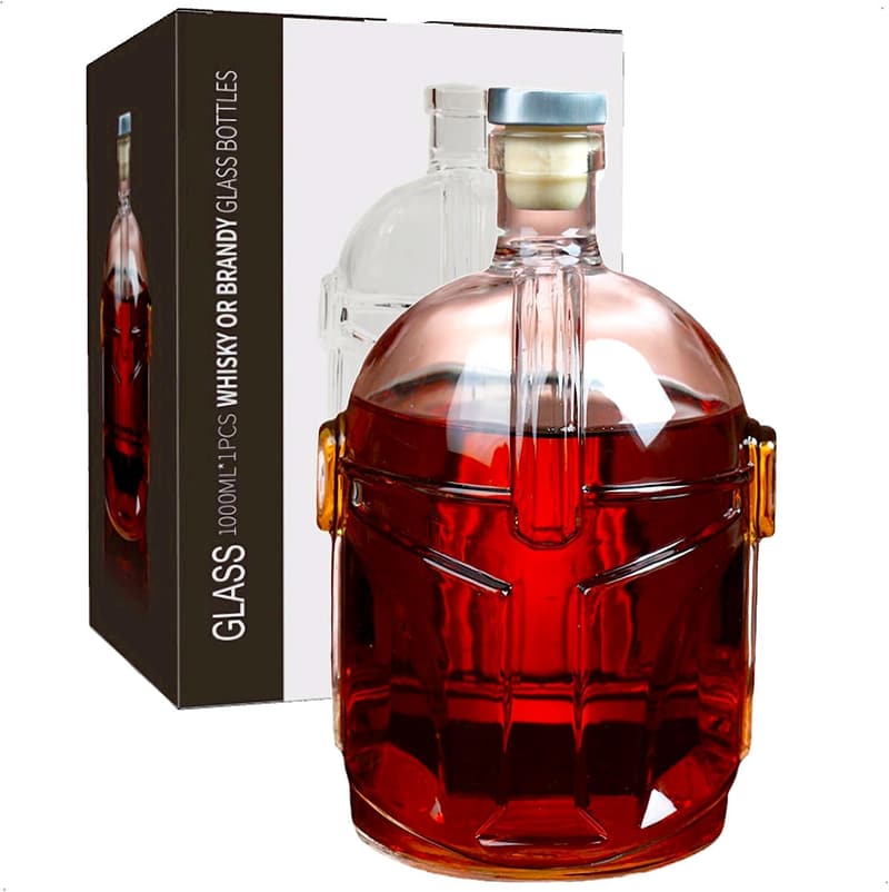 Unique Whiskey Decanter, 1000mL Gift for Men