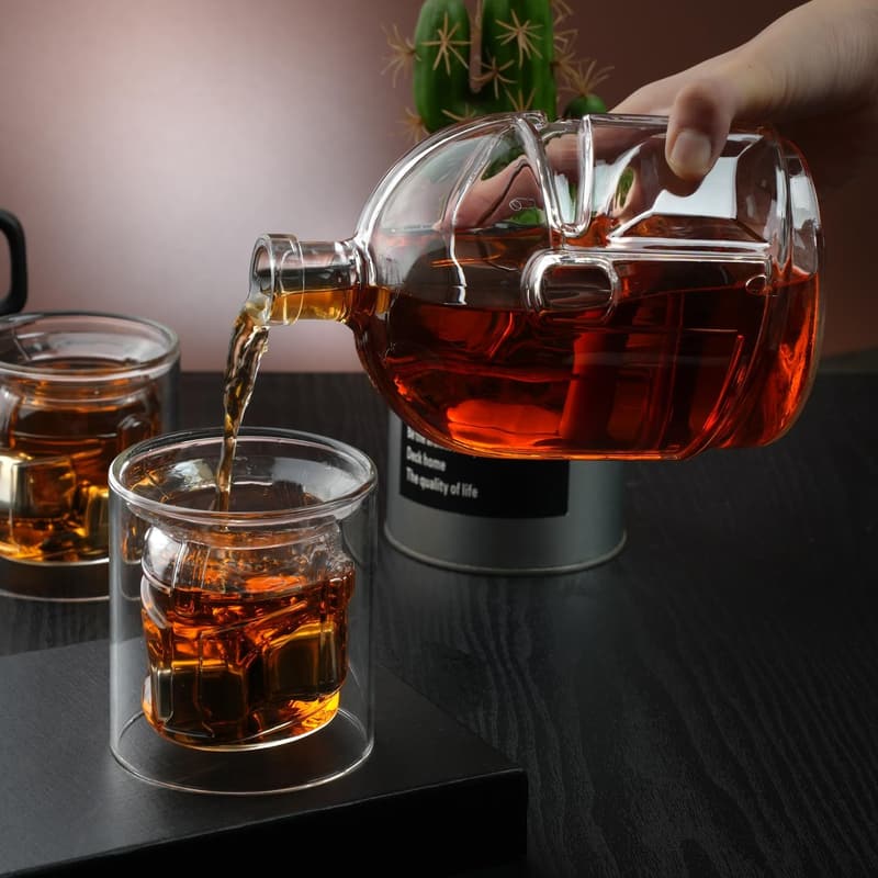 Unique Whiskey Decanter, 1000mL Gift for Men