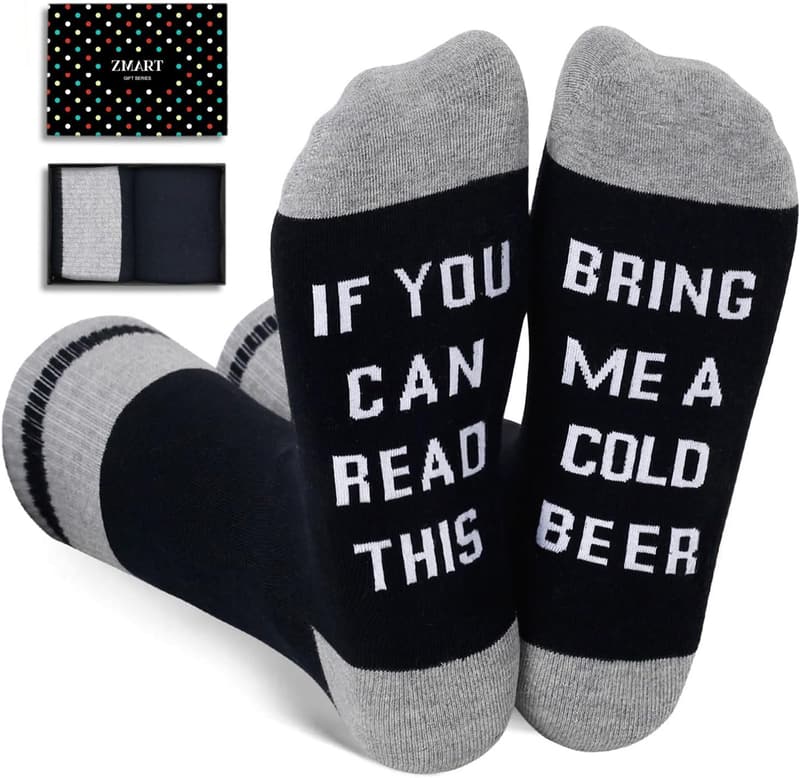 Whiskey Gift Set for Men - Fun Coffee & Beer Socks