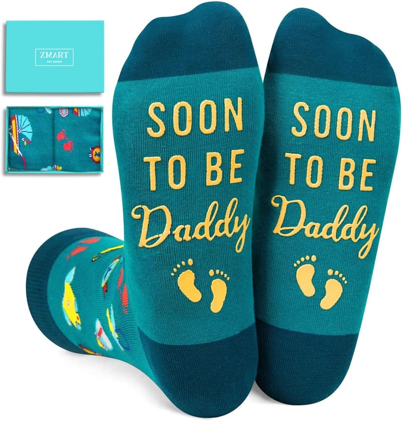 Funny Socks for New Dads - Ideal Gift for Fathers or Brothers