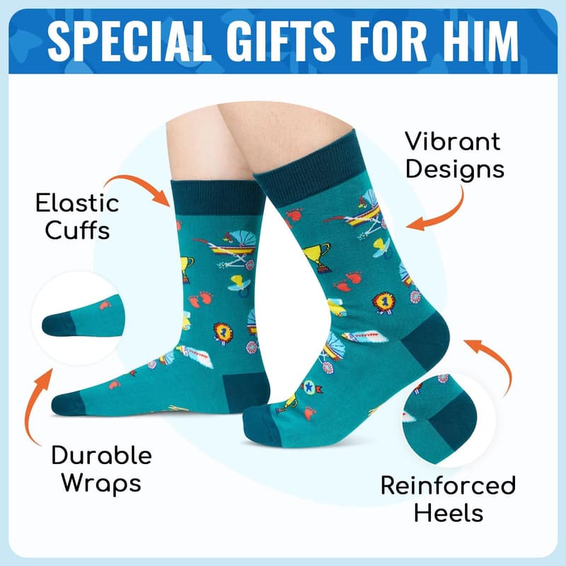 Funny Socks for New Dads - Ideal Gift for Fathers or Brothers