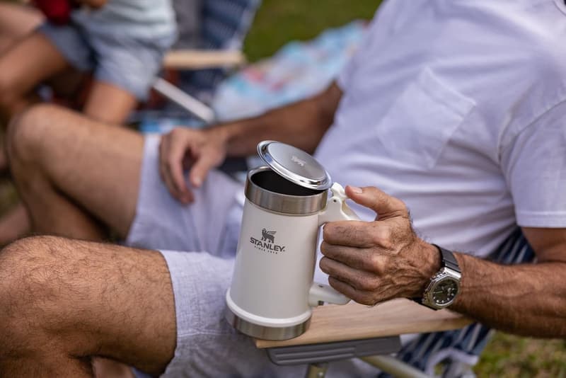 Insulated 24 oz Beer Stein with Built-In Bottle Opener